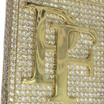 10K Yellow Gold Prong Diamond Custom Made Pie Flippa Pendant 63529 - Image 5