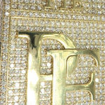 10K Yellow Gold Prong Diamond Custom Made Pie Flippa Pendant 63529 - Image 6