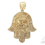 10K Gold Prong Diamond Mighty Eye of Providence Pendant 65322 - Image 3