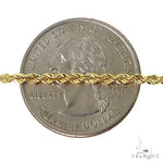 10k Yellow Gold Hollow Rope Link Chain 22 Inches 2mm 57275 - Image 6
