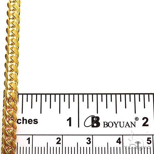 10K Yellow Gold Solid Miami Cuban Link Chain 22 Inches 5mm 70266 - Image 6