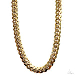 10K Yellow Gold Solid Miami Cuban Link Chain 24 Inches 7mm   66416 - Image 1