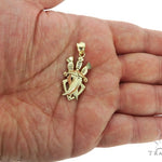10K Gold Three Daggers Pendant 57100 - Image 5