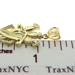 10K Gold Three Daggers Pendant 57100 - Image 7