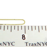 10K Yellow Gold Tooth Pendant Box Link Chain Set 57226 - Image 12