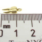10K Yellow Gold Tooth Pendant Box Link Chain Set 57226 - Image 7