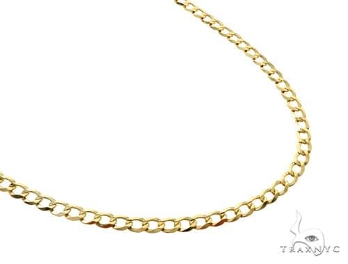 14k Yellow Gold Hollow Cuban Curb Link Chain 18 Inches 5mm   65455 - Image 2