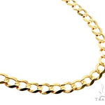 10k Yellow gold Curb Link Chain 5mm 20 Inches   63794 - Image 2