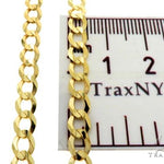 10k Yellow gold Curb Link Chain 5mm 20 Inches   63794 - Image 6