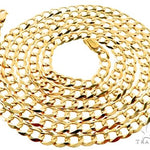 10k Yellow Gold Curb Link Chain 22 Inches 4mm 63790 - Image 4