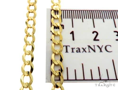 10K Yellow Gold Curb Link Chain 22 Inches 5mm   67264 - Image 6