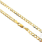 10k Yellow Gold Curb Link Chain 24 Inches 5mm   63795 - Image 1