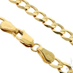 10k Yellow Gold  Curb Link Chain 26 Inches 4mm   57243 - Image 5