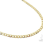 10K Yellow Gold Curb Link Chain 28 Inches 4mm 63792 - Image 2