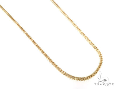 10k Yellow gold Hollow Franco Link Chain 2mm  20 Inches   57649 - Image 1
