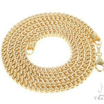 10K Yellow Gold  Hollow Franco Link Chain 20 Inches 3.5mm 65831 - Image 4