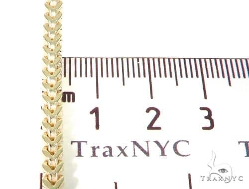 10K Yellow Gold  Hollow Franco Link Chain 20 Inches 3.5mm 65831 - Image 5