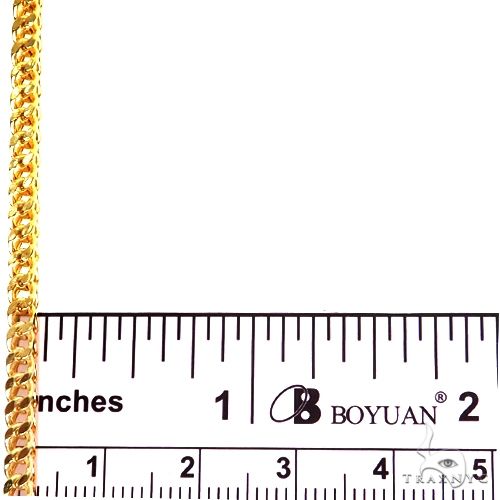 10k Yellow Gold Hollow Franco Link Chain 30 Inches 3mm   57645 - Image 5