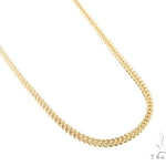 10k Yellow gold Hollow Franco Link Chain 30 Inches 4mm   57639 - Image 2