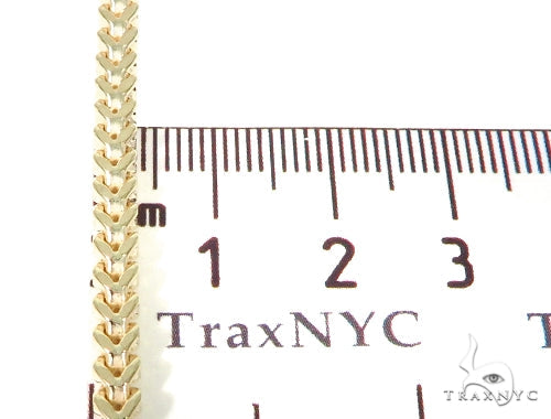 10k Yellow gold Hollow Franco Link Chain 30 Inches 4mm   57639 - Image 5