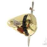 10KY Prong Black Diamond Sword Earth Ring 57222 - Image 1