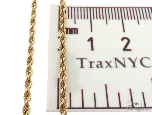 10k Yellow Gold Rope Link Chain 2.7mm 22 Inches    63799 - Image 7