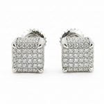 10K Gold Cube Earrings 15558
