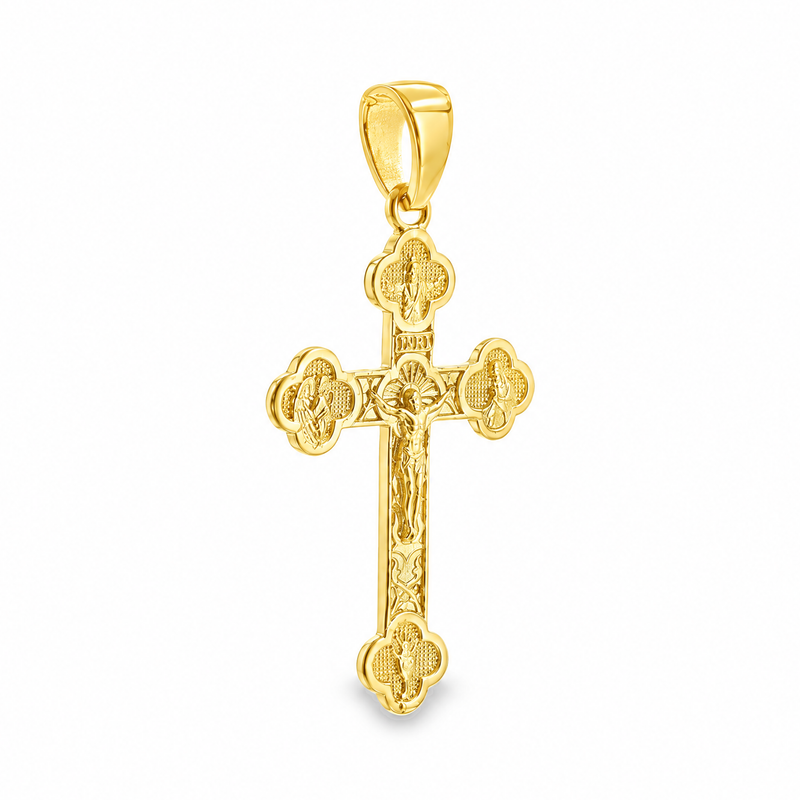 10K Gold Jesus Cross, view 5