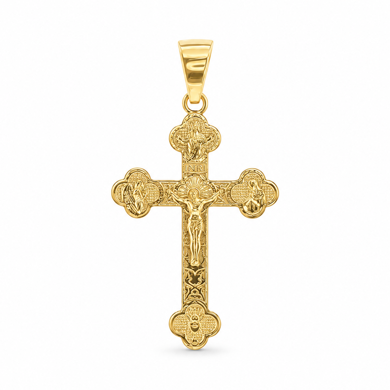 10K Gold Jesus Cross, view 6
