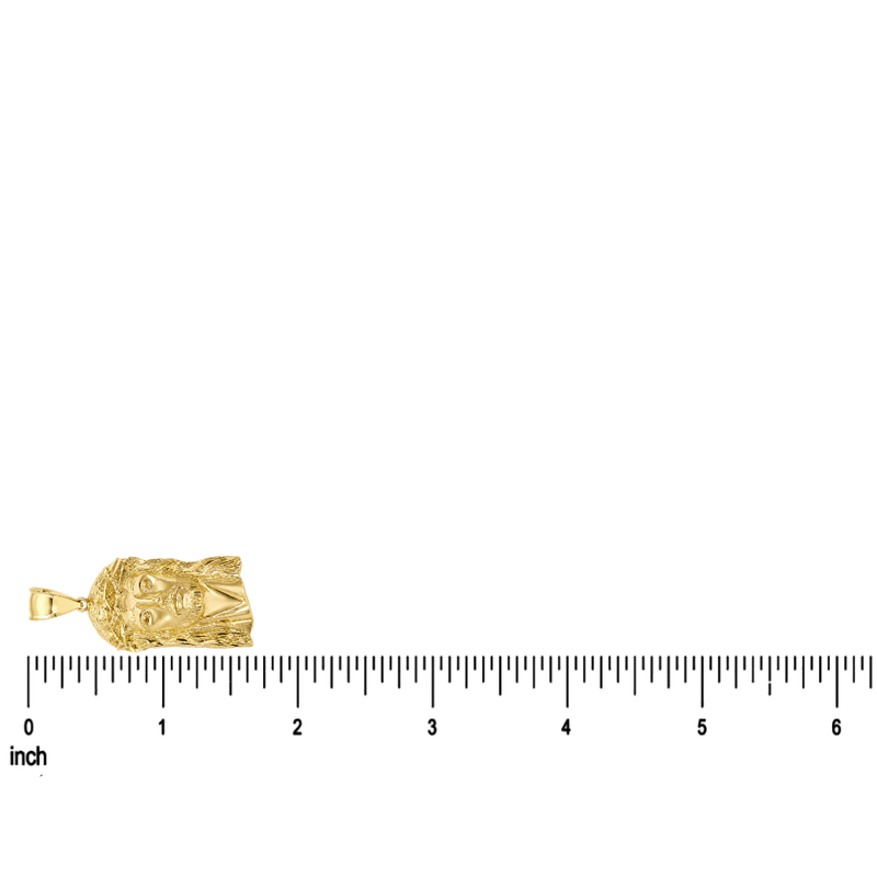 10K Gold Jesus Pendant, view 8