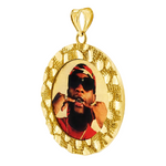 10K Nugget Photo Pendant 71434