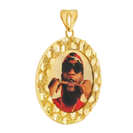 10K Nugget Photo Pendant 71434