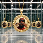 10K Nugget Photo Pendant 71434