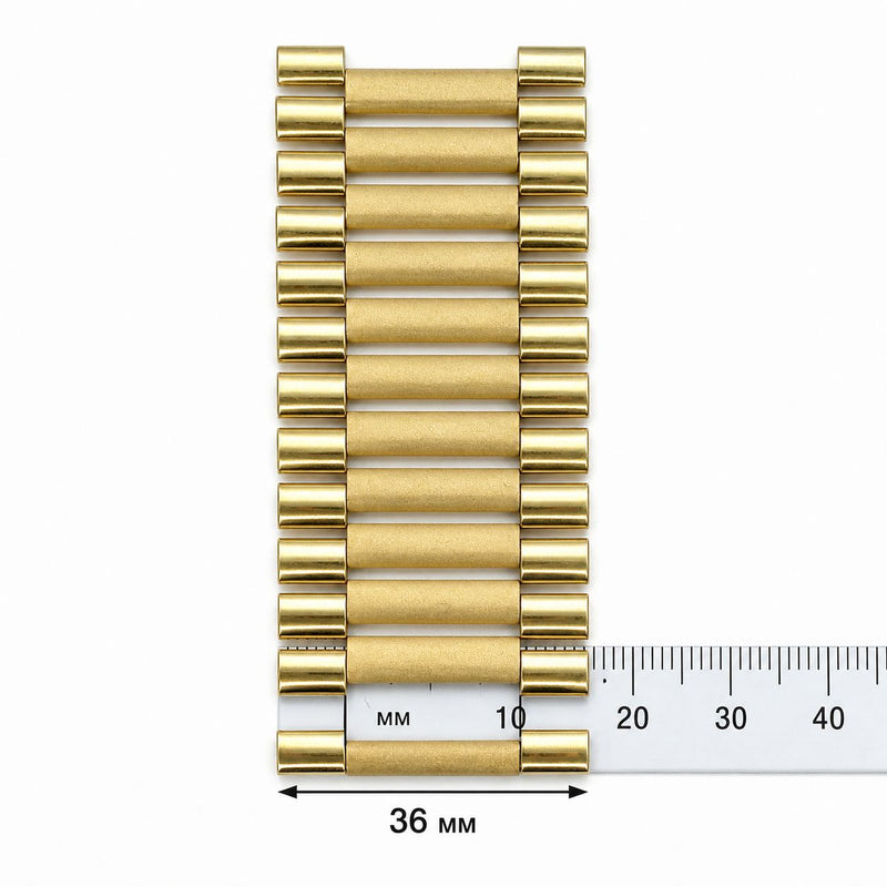 10K yellow gold presidential link necklace with wide polished bar links and box clasp

