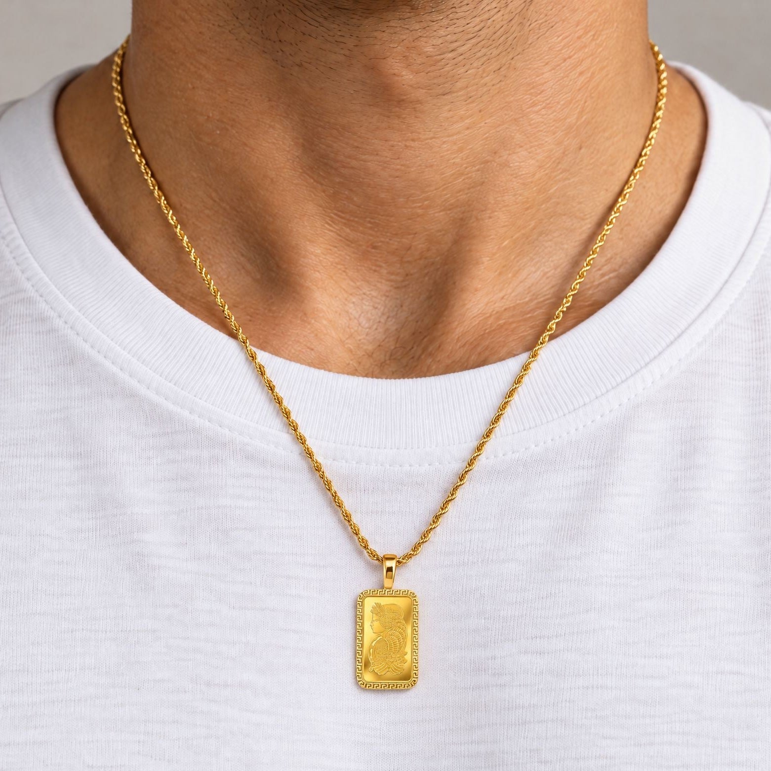 Buy 10 Gram 24K Gold Pamp Suisse Bar Diamond Pendant 71914 | TraxNYC