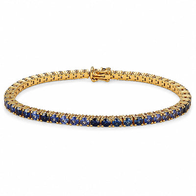 10 Pointer Water Sapphire Tennis Bracelet 67488