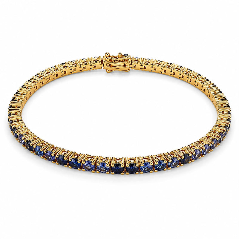 10 Pointer Water Sapphire Tennis Bracelet 67488