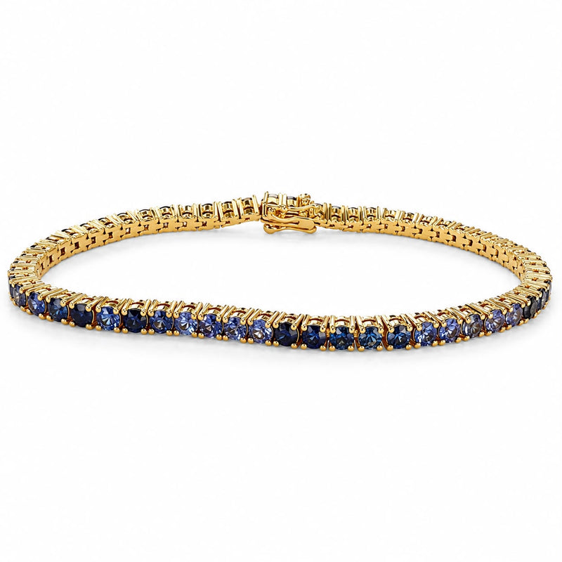 10 Pointer Water Sapphire Tennis Bracelet 67488
