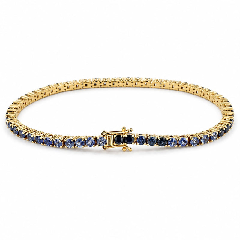 10 Pointer Water Sapphire Tennis Bracelet 67488