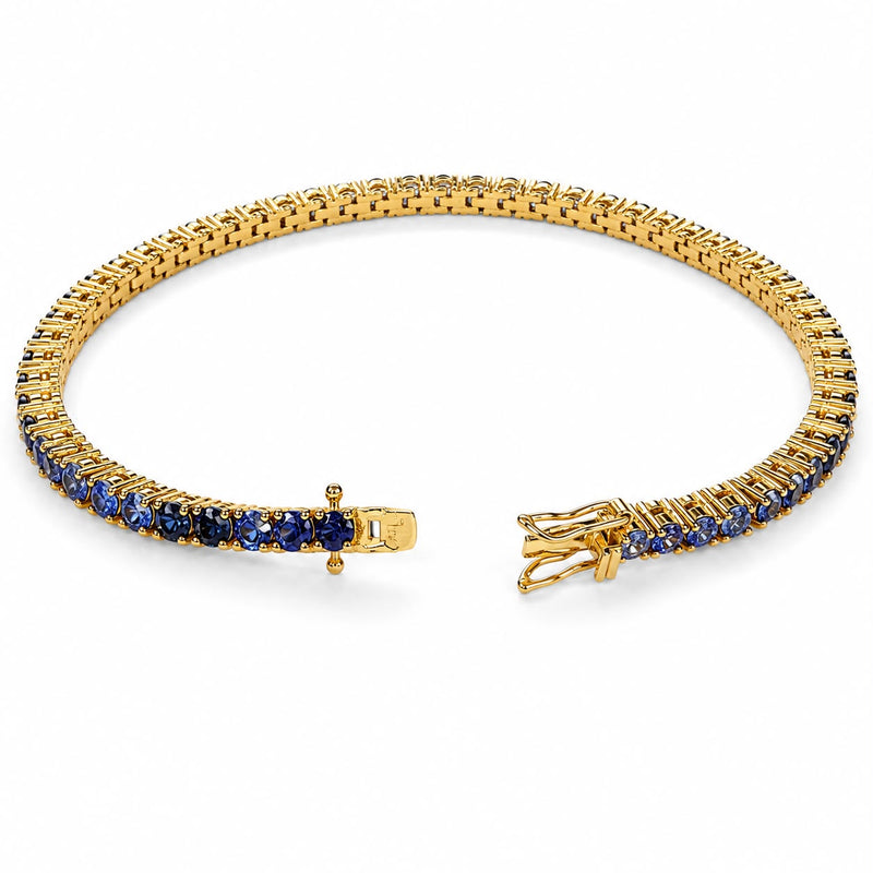 10 Pointer Water Sapphire Tennis Bracelet 67488