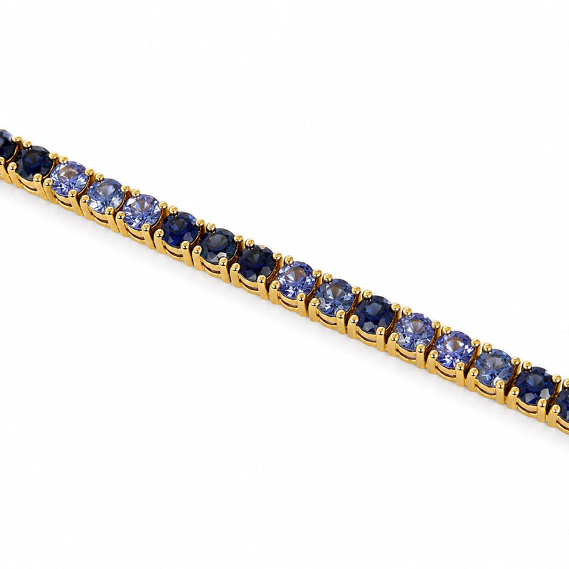 10 Pointer Water Sapphire Tennis Bracelet 67488
