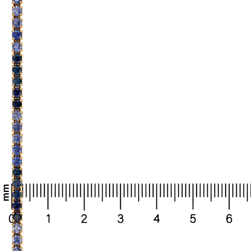 10 Pointer Water Sapphire Tennis Bracelet 67488