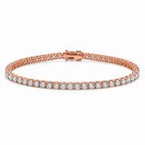 14K Gold 10 Pt Lab Diamond Tennis Bracelet 71688