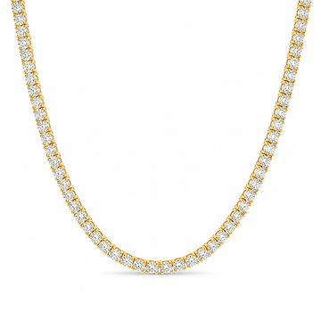 10 Pt Diamond Tennis Chain in 14K gold