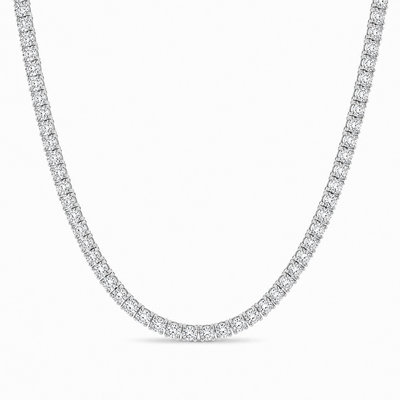 14K Gold 10 Pt Lab-Grown Diamond Tennis Chain