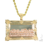 10K Gold Last Supper Pendant Set 44367 - Image 1
