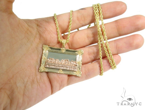 10K Gold Last Supper Pendant Set, photo 7 of 10