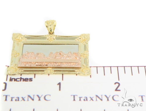 10K Gold Last Supper Pendant Set 44367 - Image 9