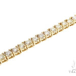 10k YG 3.5mm Diamond Tennis Bracelet 64874 - Image 2