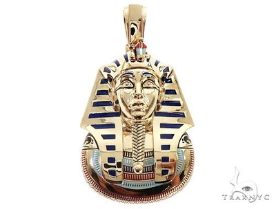 10k YG Custom Pharaoh King Tut Pendant 64836 - Image 1